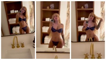 Iggy Azela Leaked Blue Lingerie Show Off Video 403