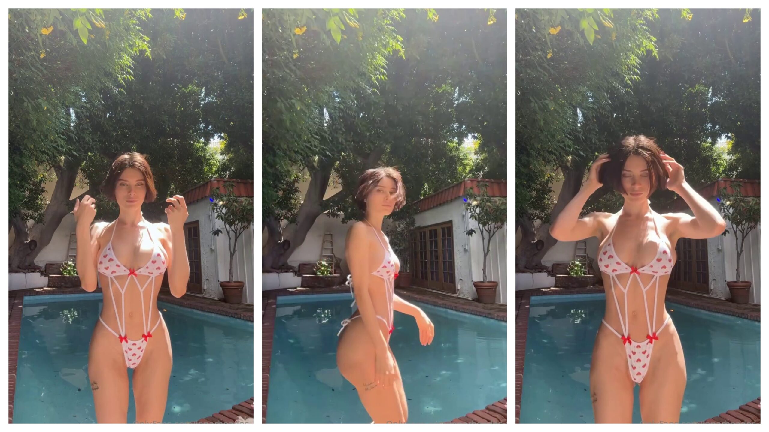 Lana Rhoades New Bikini Next To Pool Video 45