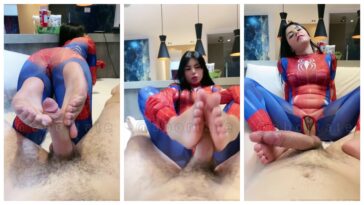 Bianca Alves Spider Girl Blowjob And Footjob Video Leaked 1426