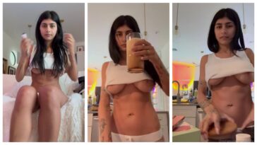 Mia Khalifa Crop Top Underboob Tease PPV Video Leaked 1252