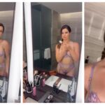 Amanda Cerny Nudes Lingerie Mirror Tease 0