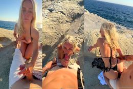 Rebecca McLeod Beach Blowjob Sex PPV Video Leaked 260x175